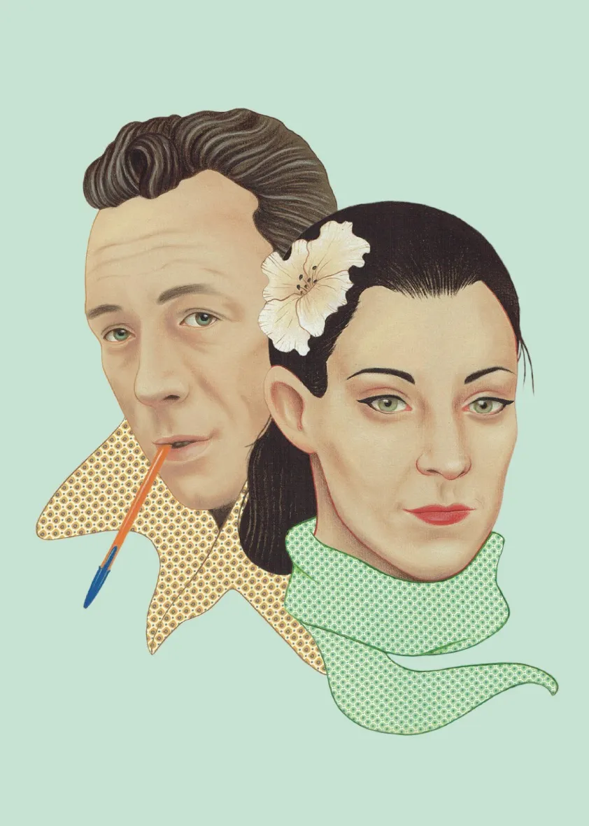 Carte postale Albert Camus & Maria Casarès