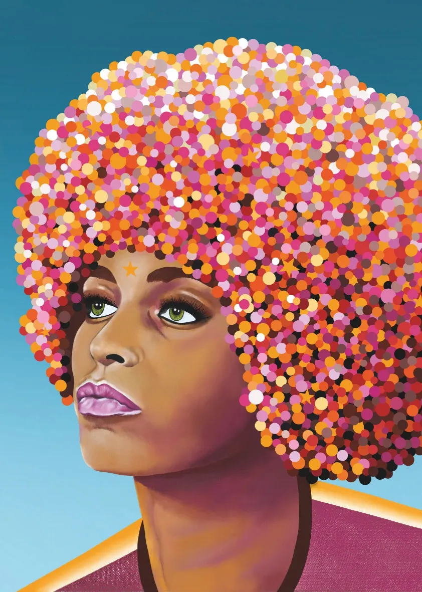 Carte postale Angela Davis