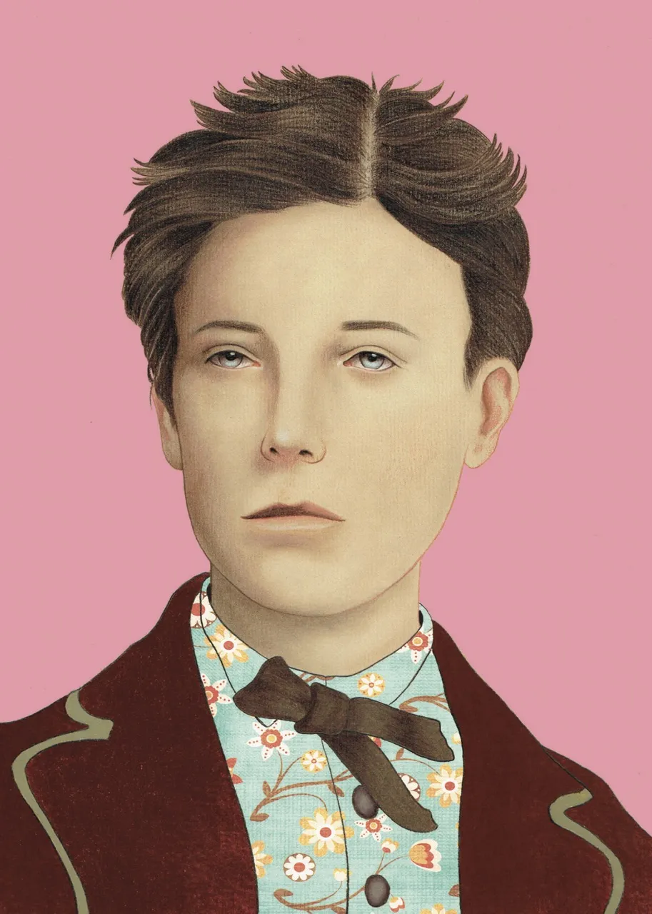 Carte postale Arthur Rimbaud