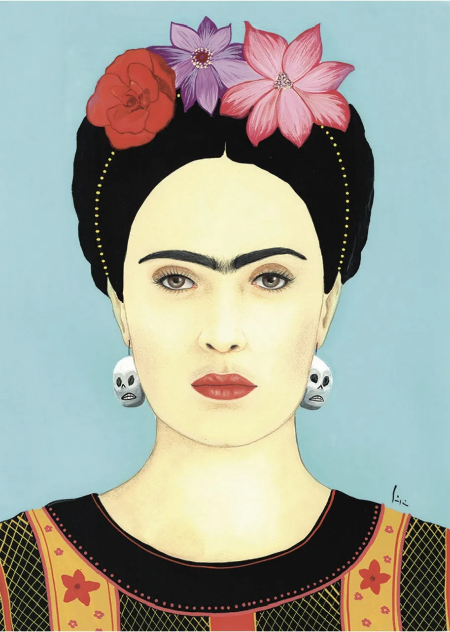Carte postale Frida Kahlo