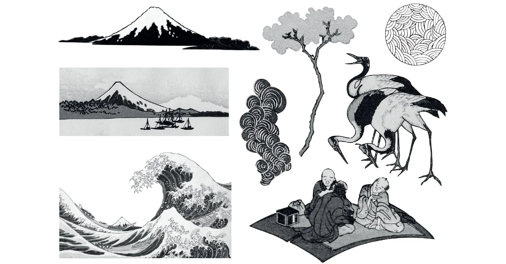 Tatouage éphémère Hokusai et le japonisme