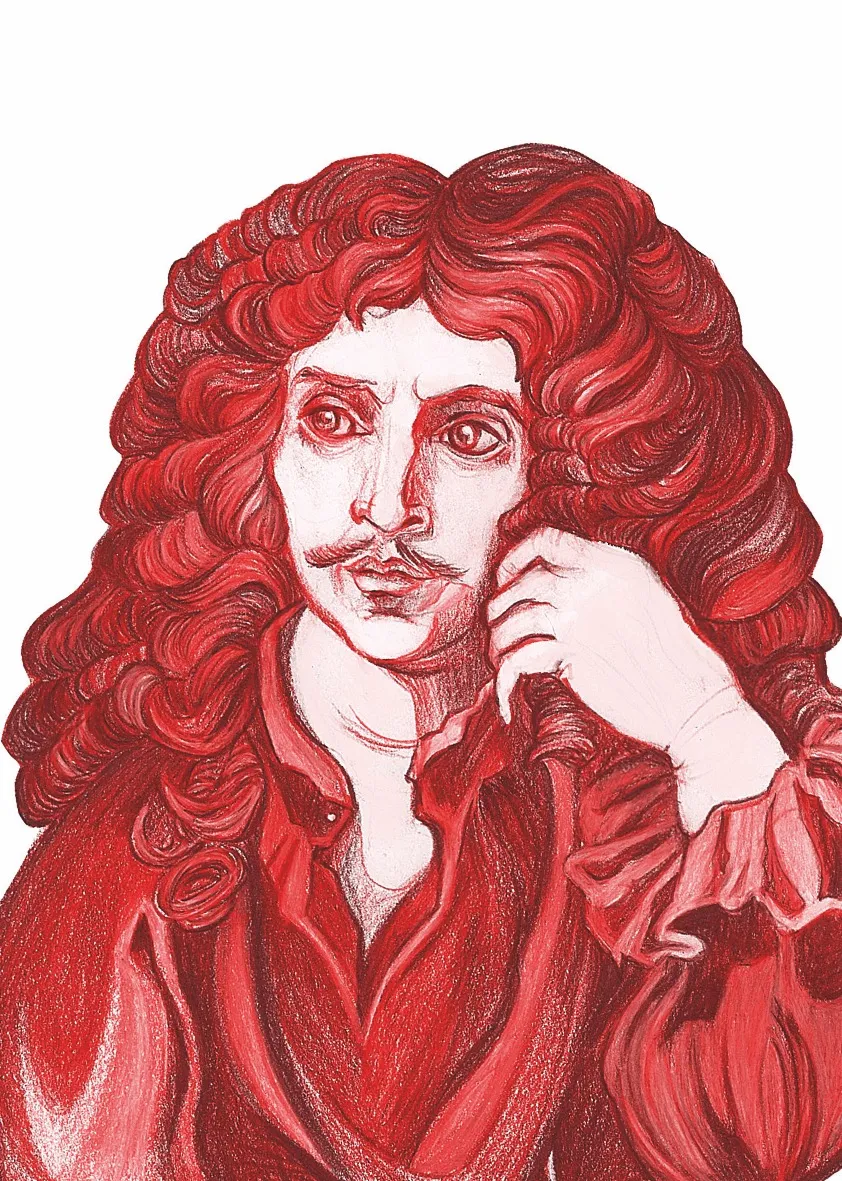 Carte postale Molière