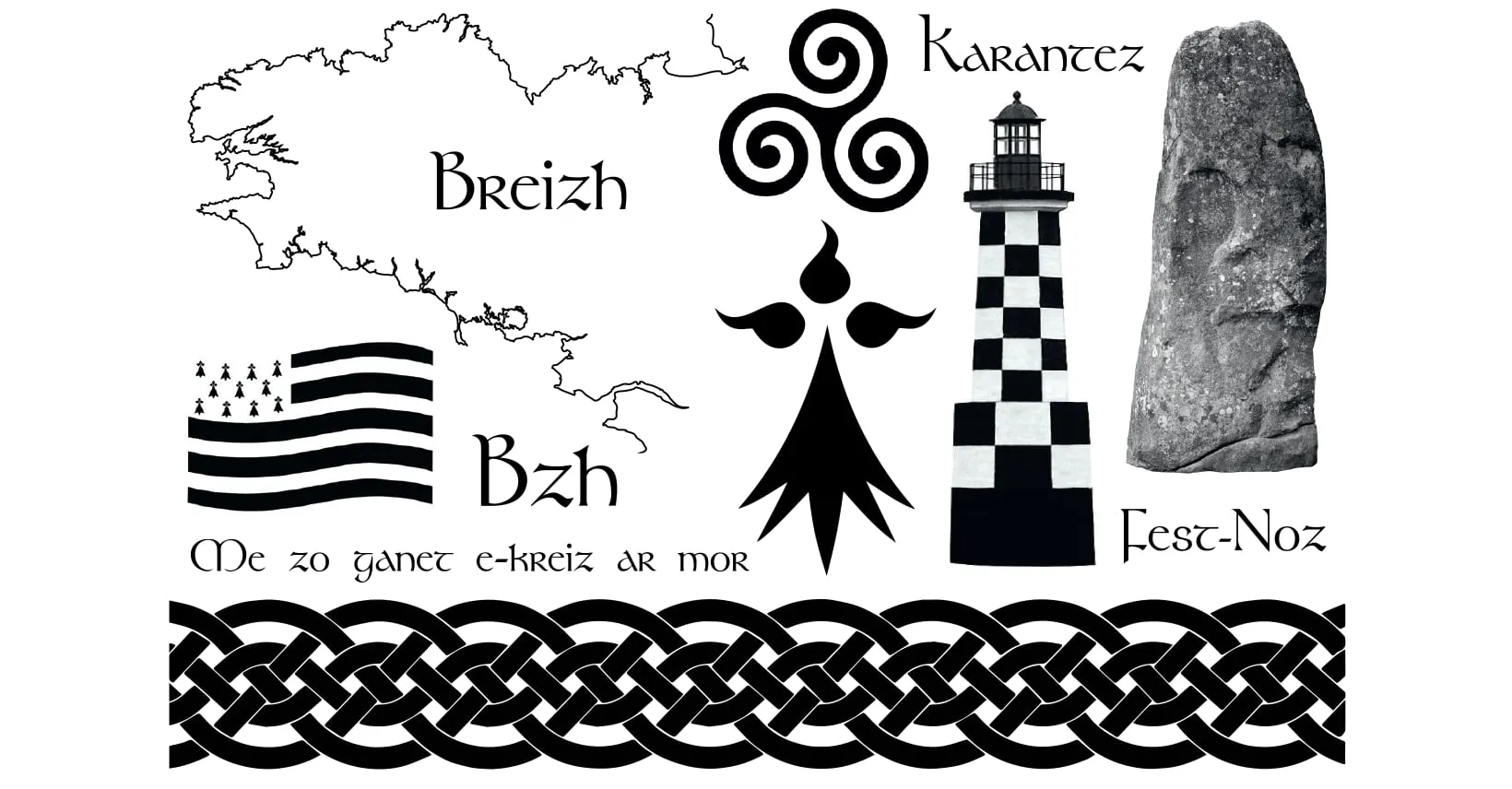 Tatouage éphémère Motifs Celtes et Bretons