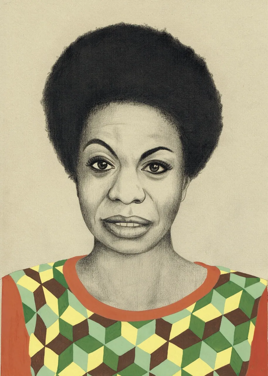 Carte postale Nina Simone