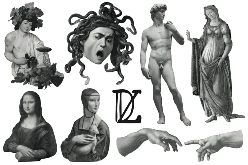 Tatouage éphémère Renaissance en Italie