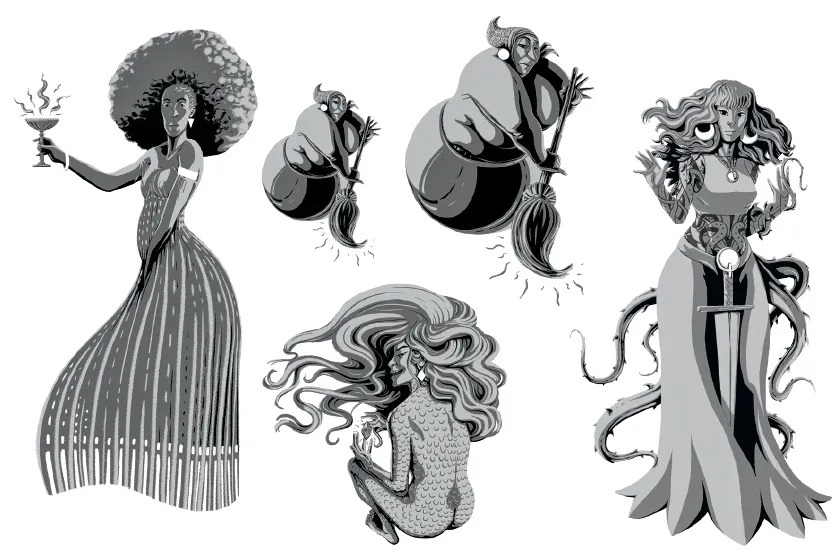 Tatouage éphémère Sorcières audacieuses