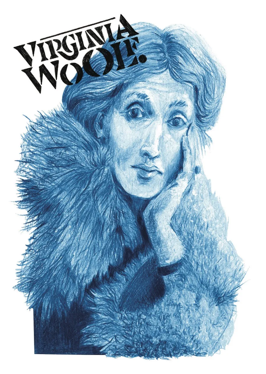 Carte postale Virginia Woolf