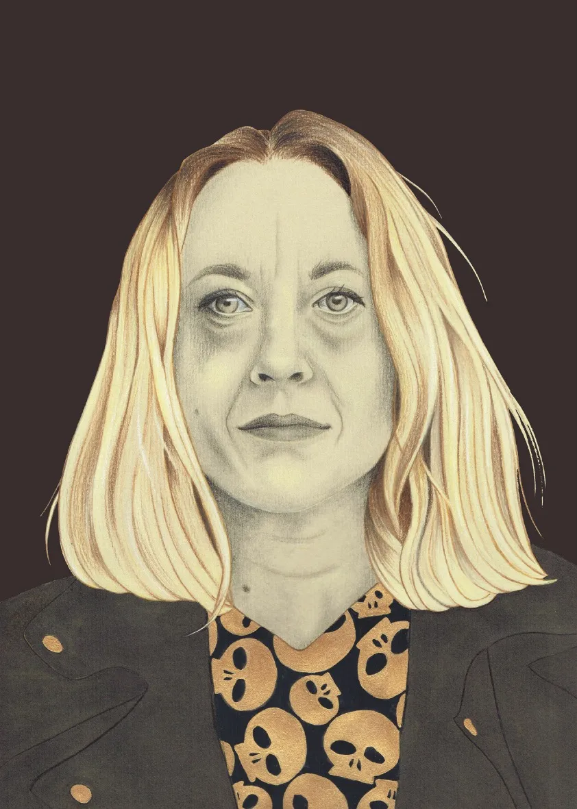 Carte postale Virginie Despentes (Noir)